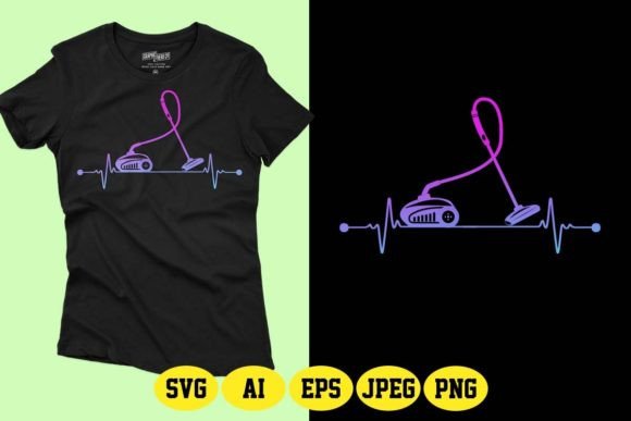 Cleaning Elements with Heartbeat Line Graphics