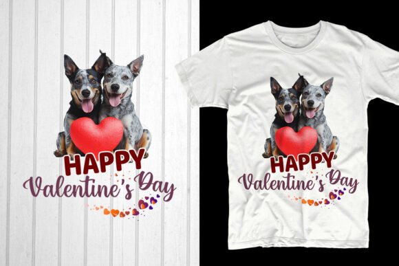 Happy Valentine’s Day Blue Heeler Graphic