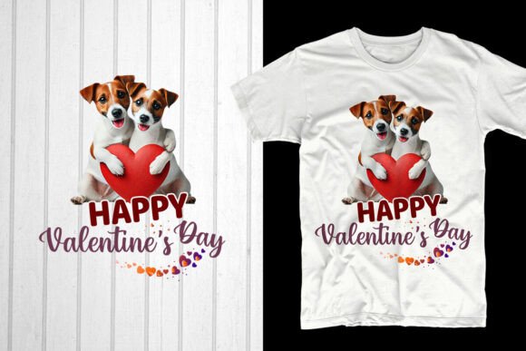 Happy Valentine’s Day Jack Russell Dog Graphics