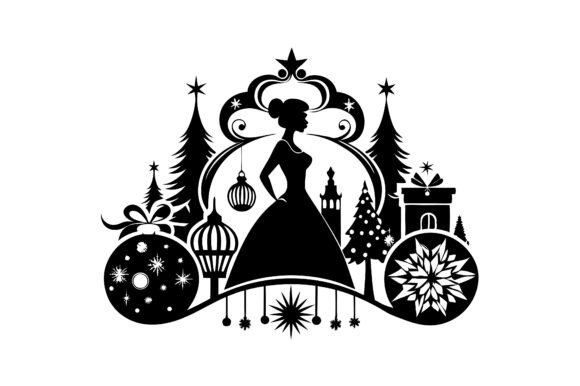 Retro Vintage Christmas Design Graphics