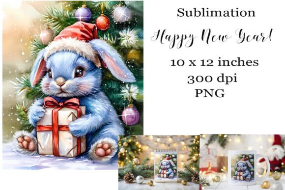 Sublimation Happy New Year Graphics for Crafting