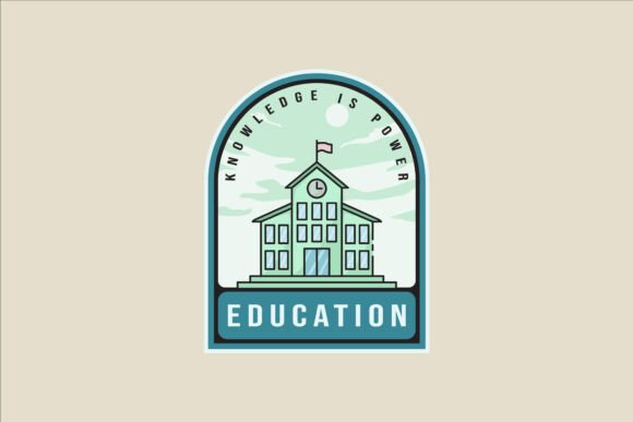 University Architecture Emblem Graphics